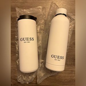 GUESS Travel Water Bottle & Mug Set-Brand New in Box